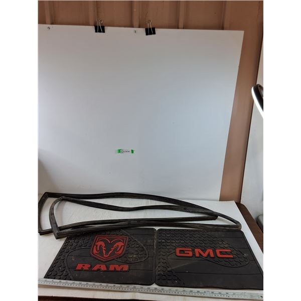 (2) Vehicle Window Liners, (2) Vehicle Floor Mats, RAM and GMC