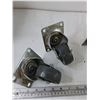 Image 3 : (3) Straight Caster wheels, (2) Rotating Caster Wheels
