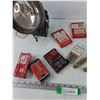 Image 3 : (2) Staplers, Assorted Staples, large Flashlight Untested, Misc