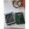 Image 3 : Assorted Wires Untested, HDMI Cbale, (2) Hard Drives, Internet Adapter, Answering Machine with Box