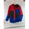 Image 1 : DC Red and Blue Jacket With Hood, Water Resistant Sized 14-L-G-G