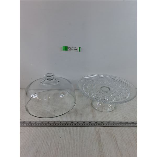 Glass Lidded Cake Stand