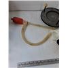 Image 1 : Manual Siphon Pump, Glass Decorative Light Works, with Base,Small Reflective Cage