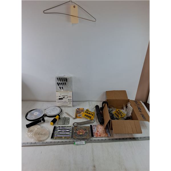 65 Watt Laptop Charger Adapter Tips, Hinges, Bottle Opener, Nutcracker, Assorted DVDs and Movies