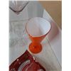 Image 9 : (6) Glass Martini Cups, (1) Roughriders Plastic Cup, (2) Teacups, , Sealed Ground Sage