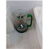 Image 12 : Anniversary Picture Frame, Drying Rack and Tub, Plastic Roughriders Mug, (2) Clay Goblets