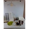 Image 1 : Anniversary Picture Frame, Drying Rack and Tub, Plastic Roughriders Mug, (2) Clay Goblets