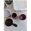 Image 3 : Anniversary Picture Frame, Drying Rack and Tub, Plastic Roughriders Mug, (2) Clay Goblets
