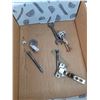 Image 10 : Small Hacksaw, Goggles, Wrenches, Untested Power Cord, Doorbell Button, Misc