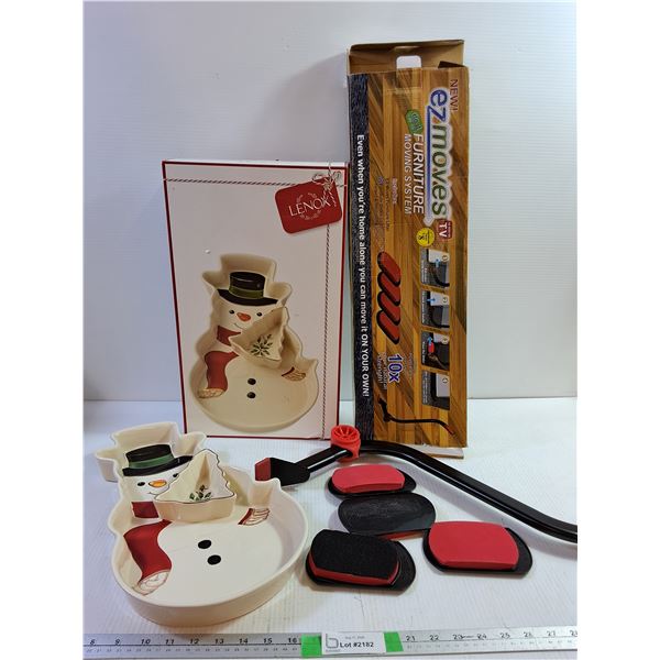 Snowman Chip and Dip Platter, Furniture Moving System