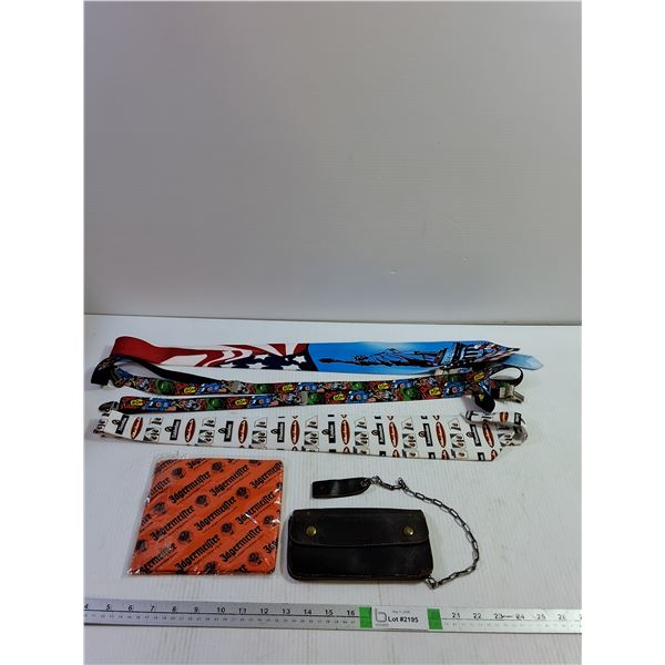 (2) Neckties, Handkerchief New, Suspenders Unopened,