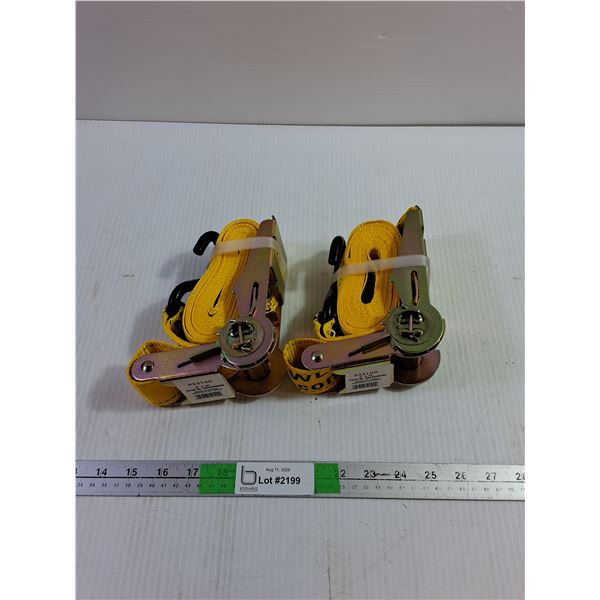 (2) Ratchet Tie Down Straps