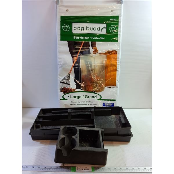(2) Plastic Bag Holders, Misc