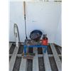 Image 1 : **Chain Saw Bar With Chain 28", Hitch Pins, Metal Ash Bucket 17"x11", Stool 24"x11", Misc, PU Only