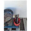 Image 4 : **Chain Saw Bar With Chain 28", Hitch Pins, Metal Ash Bucket 17"x11", Stool 24"x11", Misc, PU Only