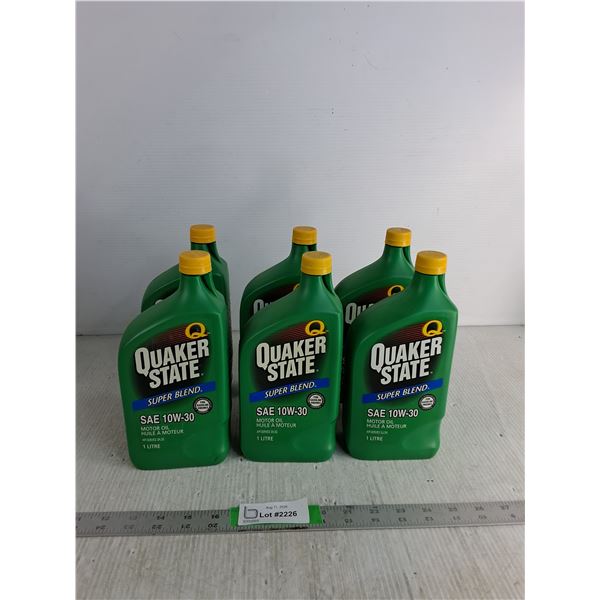 (6) Quaker State Motor Oil 10W-30, Pickup Only