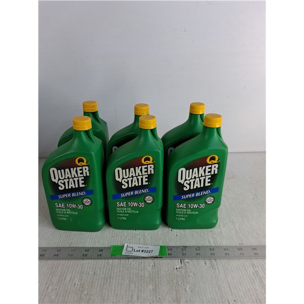 (6) Quaker State Motor Oil 10W-30, Pickup Only
