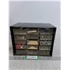 Image 1 : Plastic Tools Storage Cabinet With Contents 10"x6"7.5"