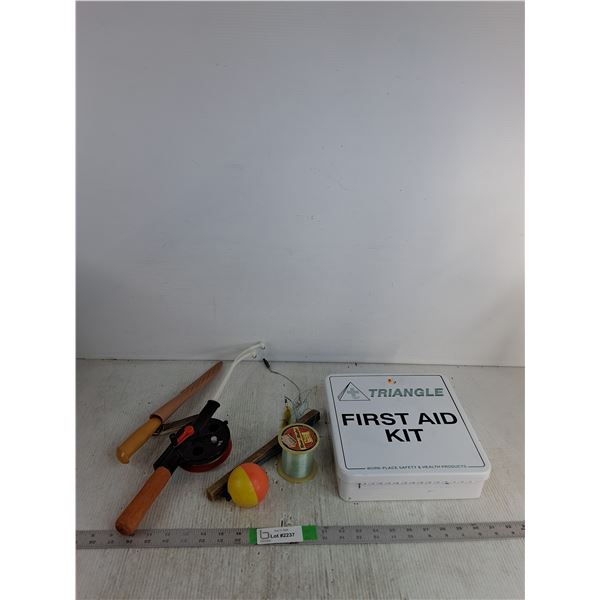 First Aid Kit Tin Bix Empty, Kids Fishing Rod, Fishing Wire