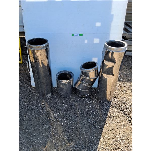 **(4) Chimney Pipe Pieces Up to 30"- Can't Ship