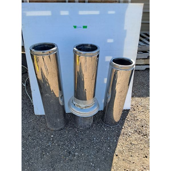 **(3) Chimney Pipe Pieces Up to 36.5"- Can't Ship