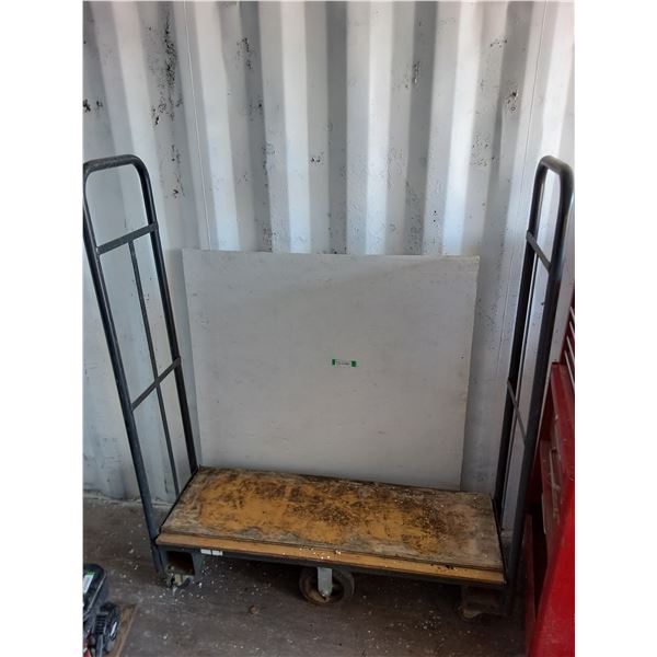 *** 6-Wheel Dolly Cart w/Removable Sides (Cart = 51x17", Sides = 52" High) PU Only