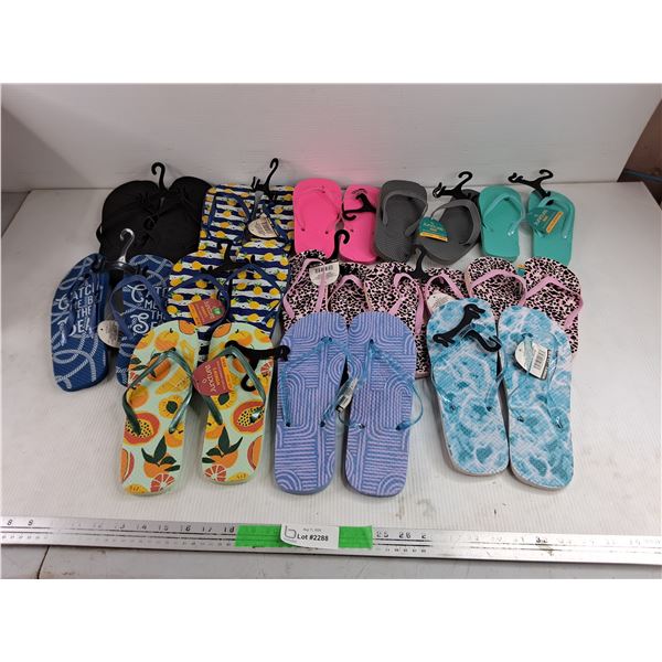 Assorted Women's & Kids Slippers, - Size M to L