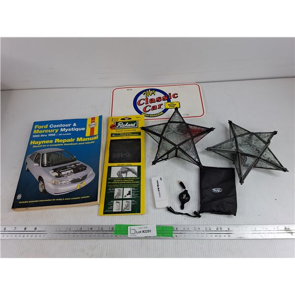 Ford Contour & Mercury Mystique Haynes Repair Manual, Drywall Sandscreen, Instand FM Music Adapter,