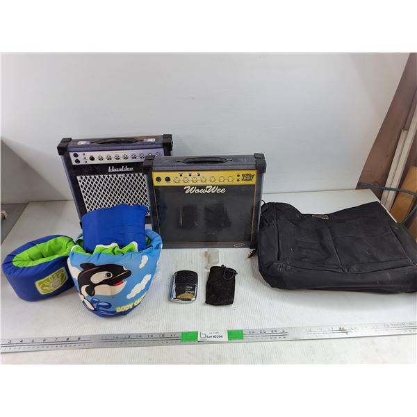 Wowwee Toy Guitar Amplifiers, Zippo Lighter, Kids Life Vest, Kate Spade Purse