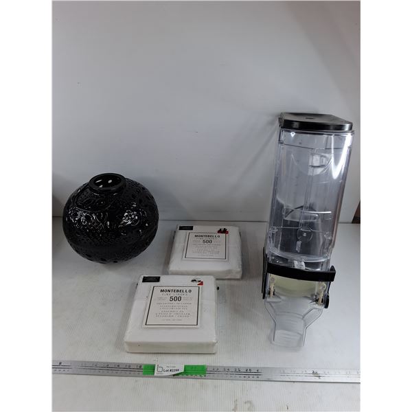 Metal Sphere, Montebello Fine Linen 100% Cotton Pillow Case Sets, Cereal Dispenser