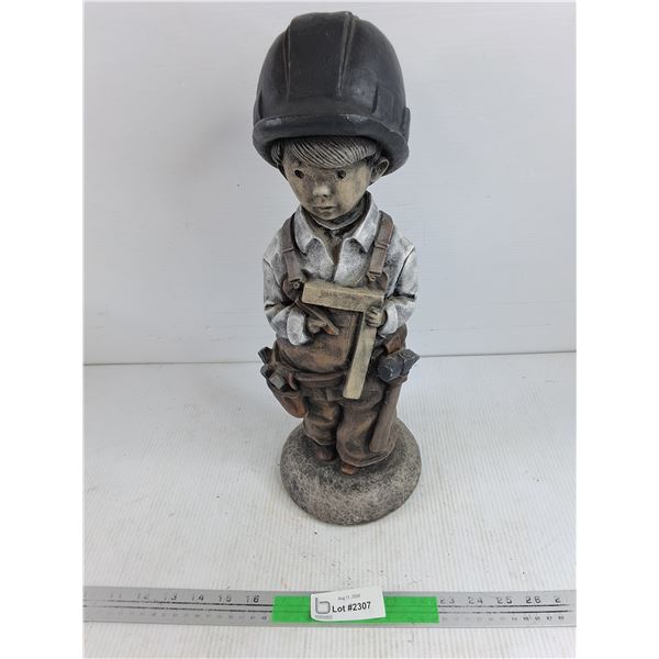 Ceramic Carpenter Garden Decor