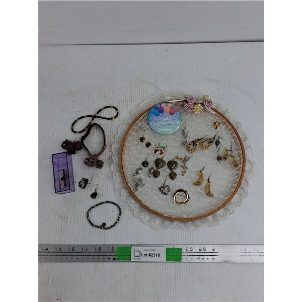 Assorted Earrings, Bracelets & Misc