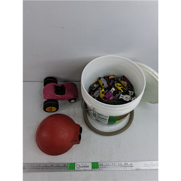 Toy Cars, Foot Pump & Hose