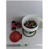 Image 1 : Toy Cars, Foot Pump & Hose