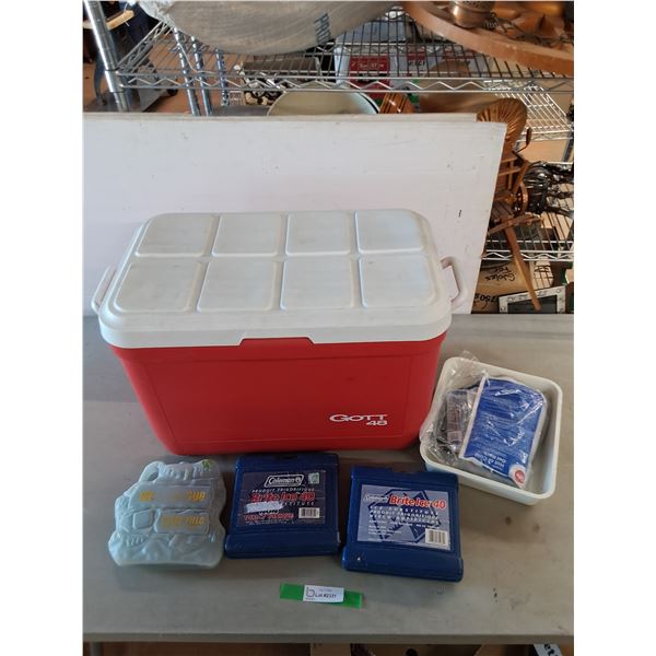 Ice Packs & Gott 48 Cooler 22" x 13" x 16", Pickup Only