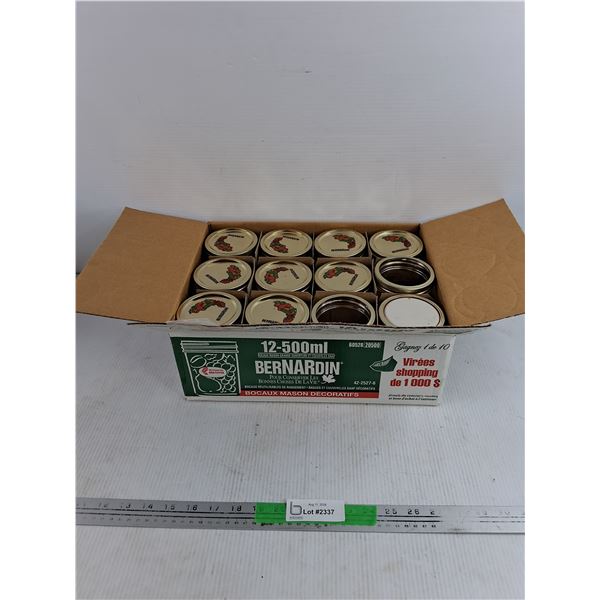 (12) 500 ml Bernardin Jars