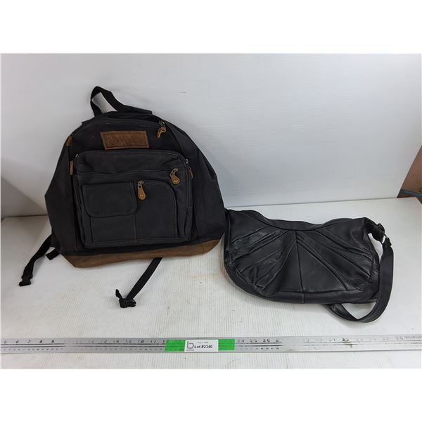North Range Back Pack & Leather Purse