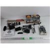 Image 1 : Benchmark Twistor Electric Wrench, Stapler, Motorcycle Foot Rests, 12V Air Compressor, Misc
