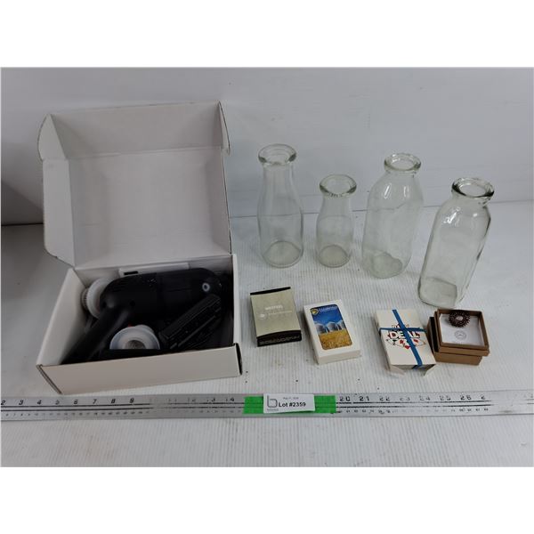 Cordless Vacuum Cleaner - Powers On, As Is, Milk Glass Bottles, Playing Cards, Relax O Ring