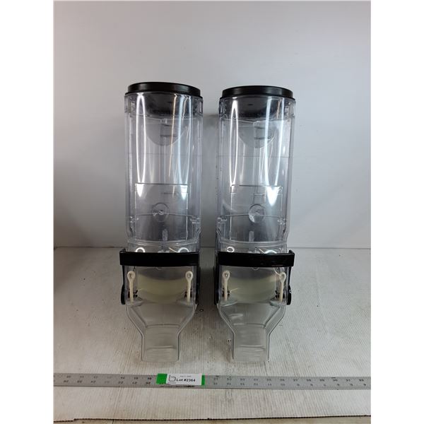 (2) Radeus Systems Gravity Fed Bin Dispensers 13"x6"x21" Cannot Ship