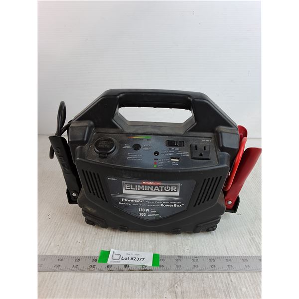 Eliminator - Jump Starter/ Power Pack - Untested, Pickup Only