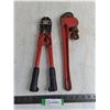 Image 1 : Bolt Cutters & Pipe Wrench