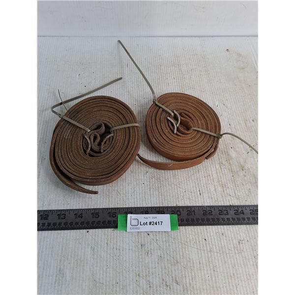 (2) Sets of Leather Split Reins