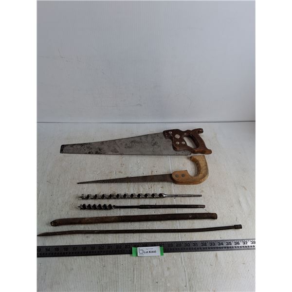 Saws, Drill Bits, Pry Bars