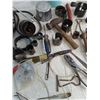 Image 3 : Assorted Circular Drill Bits, Pliers, Foot Switch, Misc.