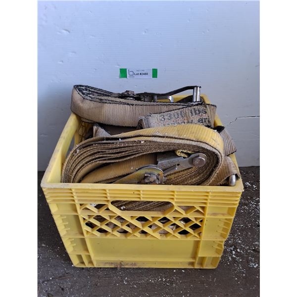 *** Crate of Ratchet Tie-down Straps, Pickup Only