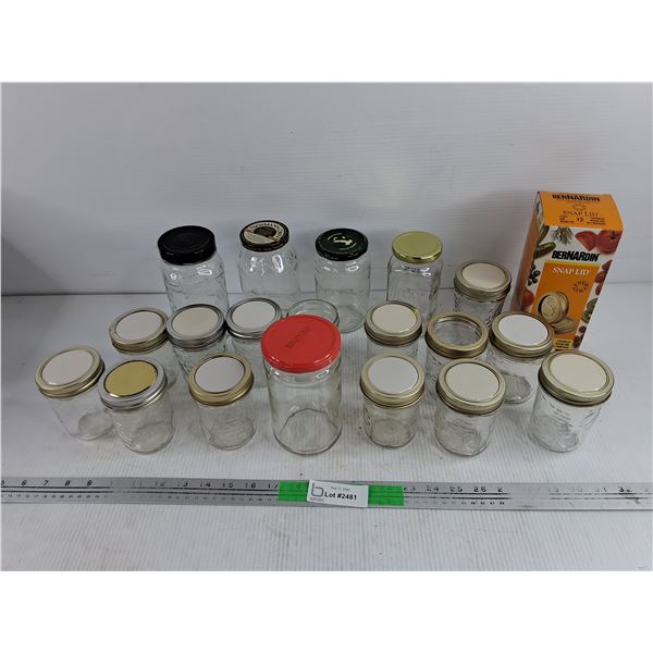 Assorted Jars & Bernardin Snap Lids