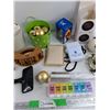 Image 4 : Pill Organizer, Body Massager, Combs, Metal Vase, Shell Lamp, Misc