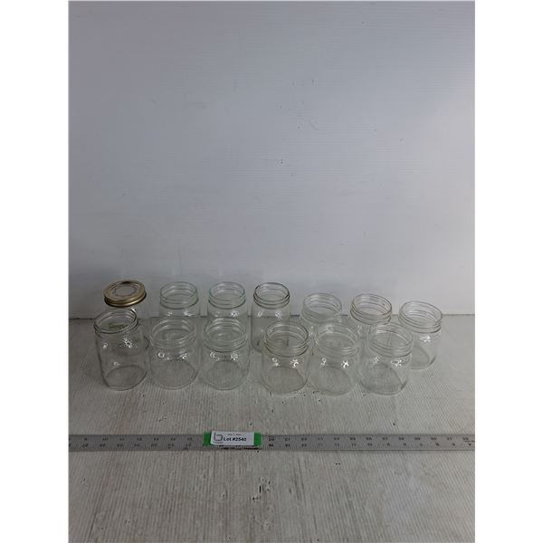 (13) Mason Jars Up To 5"