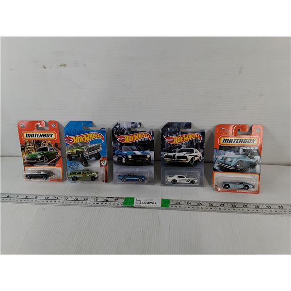 (5) Matchbox & Hot Wheels Model Vehicles- Sealed